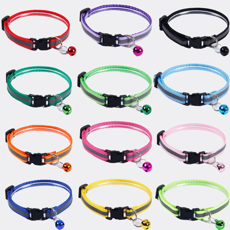 Cross-Border Pet Collar Reflective Anti-Lost Puppy and Cat Collar Small and Medium-Sized Pet Supplies Dog Collar Wholesale