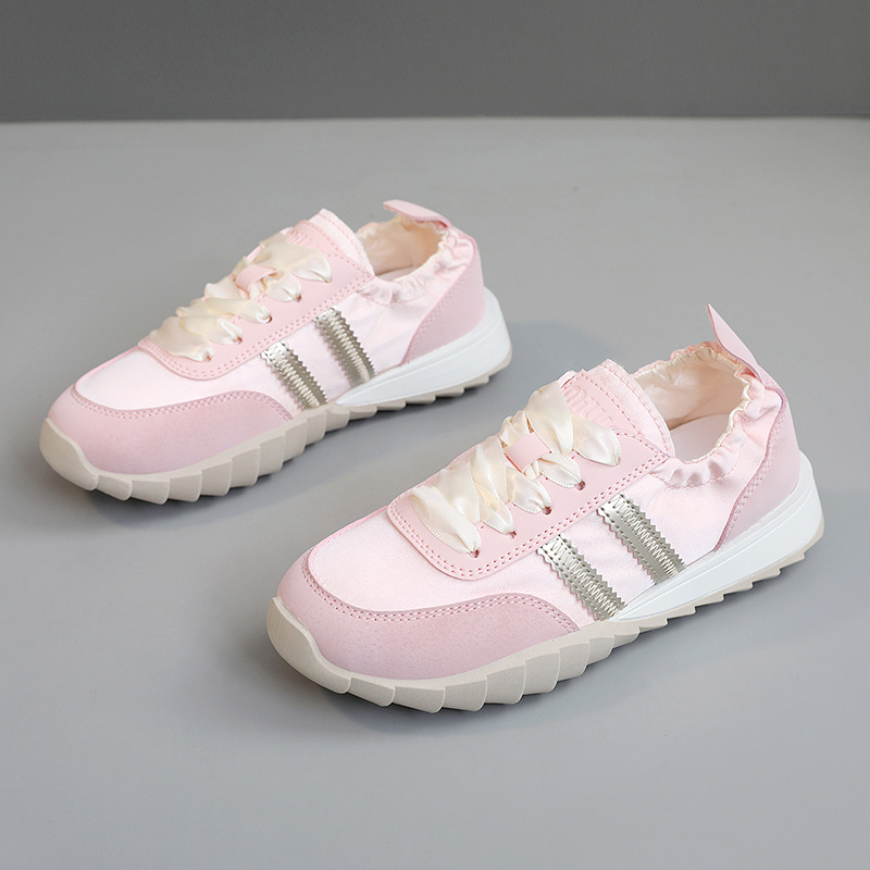 Xqh706 Nuove Nuove Scarpe da Ginnastica Bianche Traspiranti Primavera Estate Sportive Casual da Donna con Suola Spessa e Aumento di Altezza_voghion.com