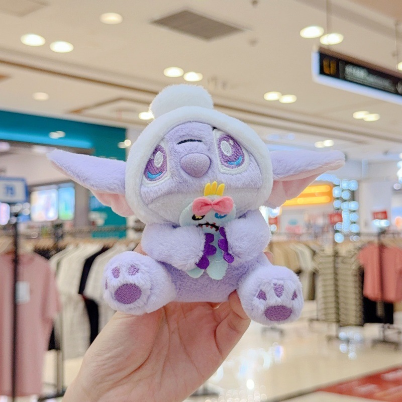 可爱萌音乐史迪仔挂件毛绒玩具公仔史迪奇包包挂饰钥匙扣娃娃玩偶|undefined