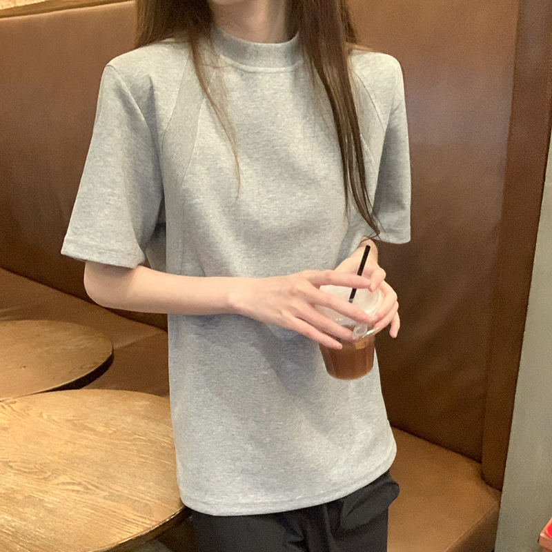 American Retro Heavyweight T-Shirt Women's Summer New Boxy Version Short-Sleeved Oversize Loose Couple Tops Trendy