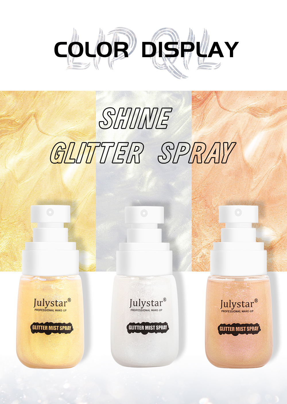 Wholesale of cross-border makeup facial contouring, brightening and highlighter, long-lasting waterproof and sweat-proof, natural body highlighter spray undefined