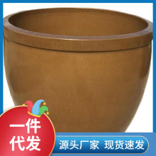 批发大水缸储水家用缸陶瓷大号养鱼瓦缸粗陶缸陶土睡莲盆腌菜