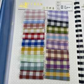 春夏色织新品韩风肌理高品质格子条纹男女童装衬衫连衣裙吊带鞋材