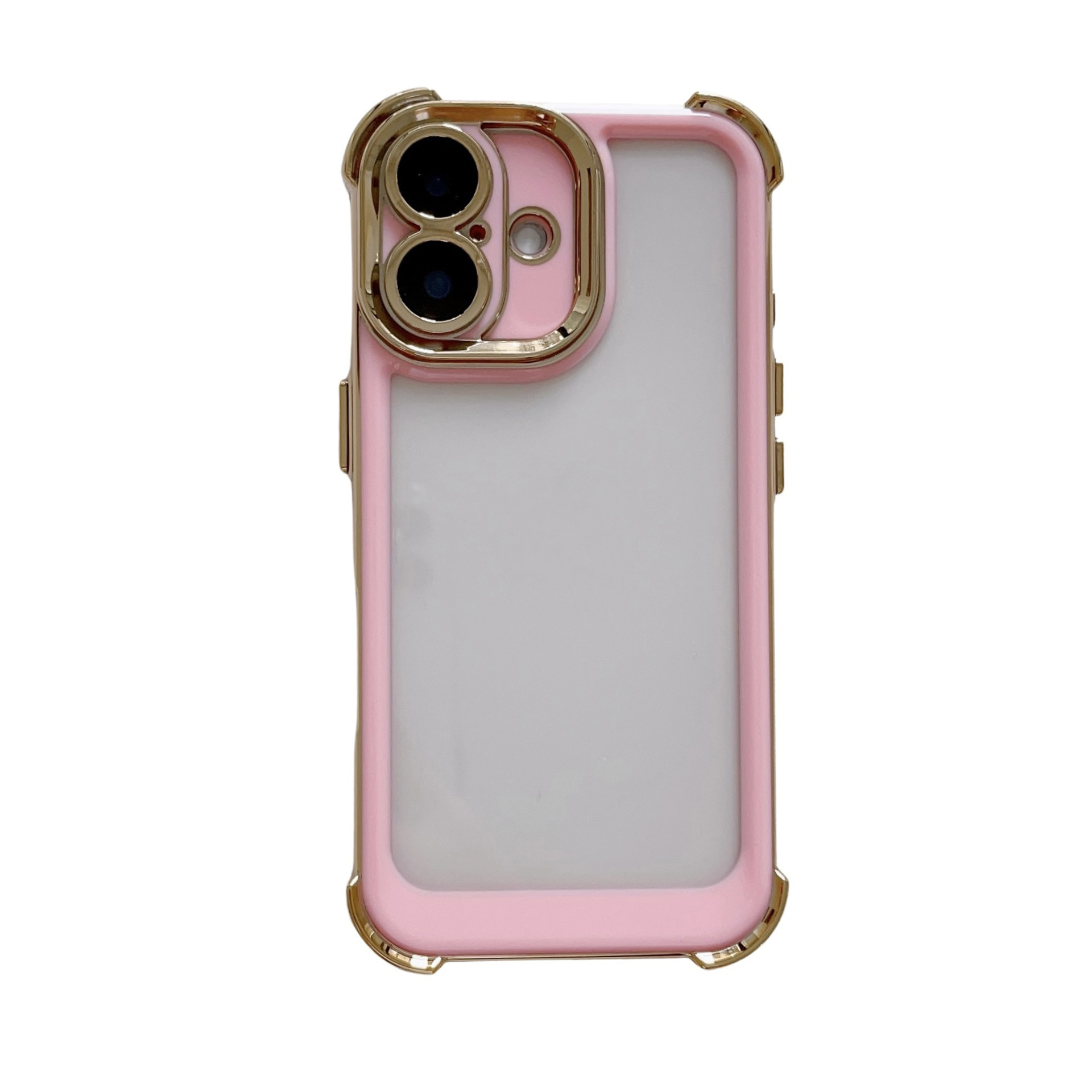 Aplicable para iphone17Promax caso de teléfono celular galvanizado de dos colores a prueba de caídas espaciales manzana 15 cubierta de sensación de alto nivel