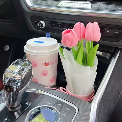 Car ornaments center console online red - 3-light-pink-tulips-free-pink-flower-bucket