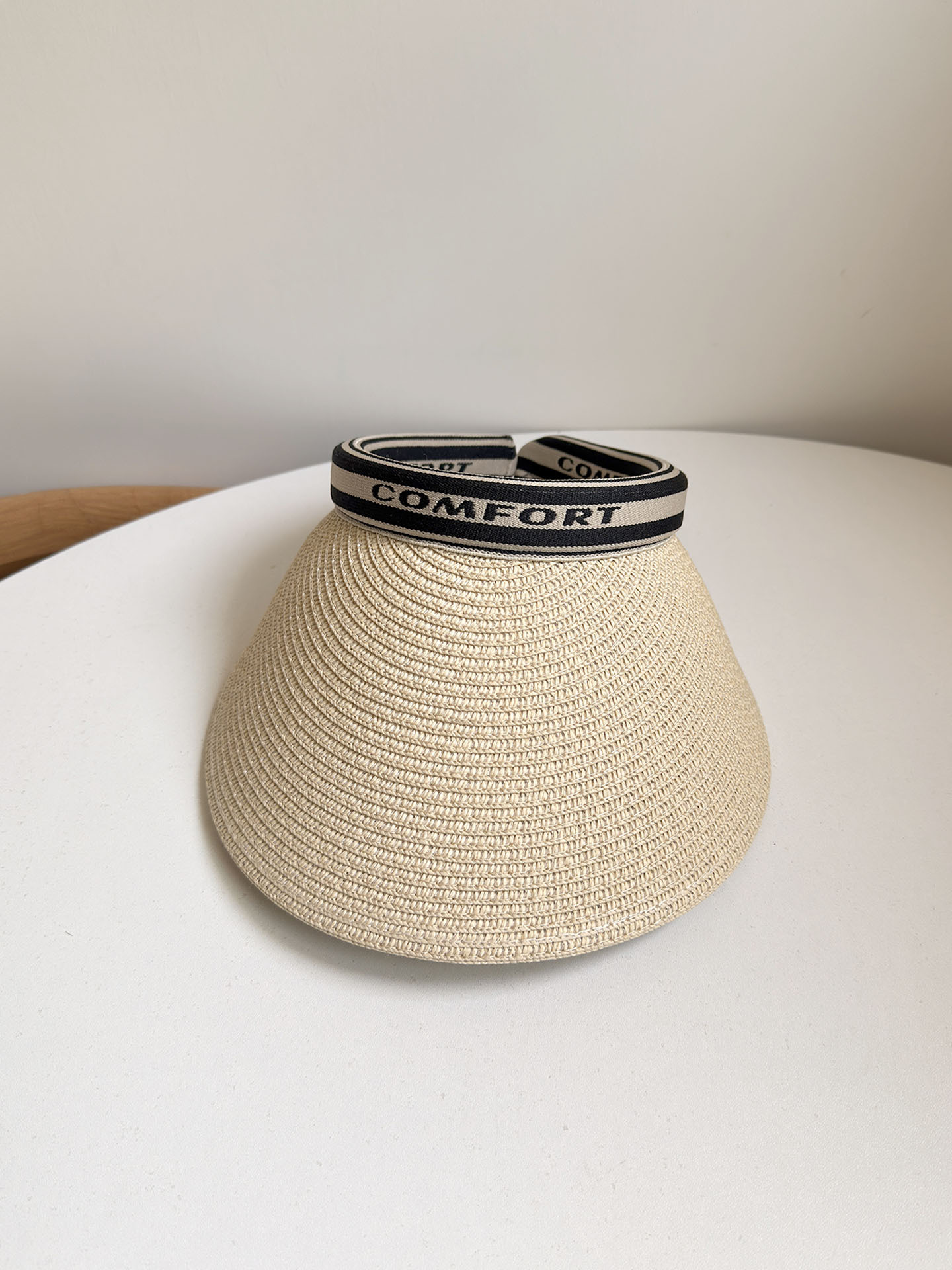 Damen Sonnenblende Aus Stroh Mit Breiter Krempe Für Den Sommer_voghion.com