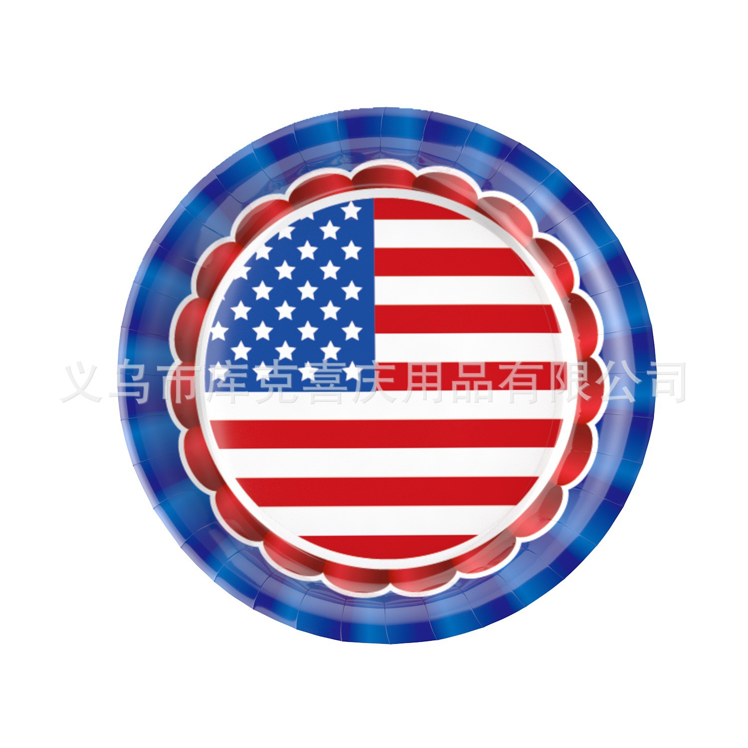 Nuevo Día DE LA Independencia americana fiesta temática cena placa traje bandera americana papel desechable tejido pull bandera Decoración