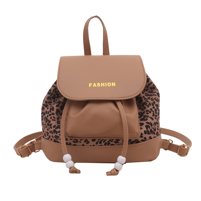 Bolso para mujeres 2025, nueva mochila retro de gran capacidad, moda casual, leopardo de otoño, bolso de hombro, bolso de mano