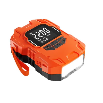 Portable 12V Electric Air Pump Dc Rubber Boat Surfboard Car Cigarette Lighter High Pressure Air Pump with Battery (Hava nasosu) - ap-887l-22psi-with-battery