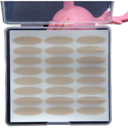 Green Color Double Eyelid Stickers 240 Times Invisible Skin Tone Grid Olive-Shaped Puffy Eyes Unisex Beauty Eye A259