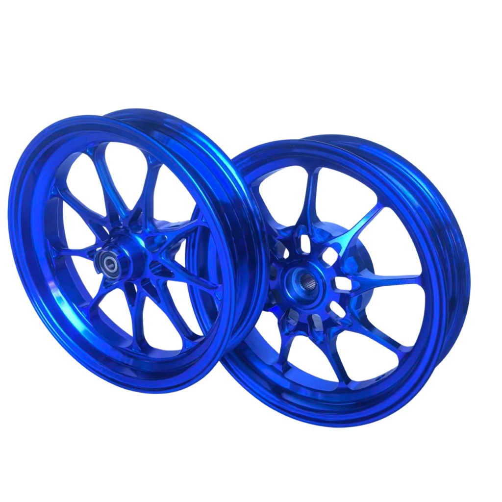 10inch Motorcycle Wheel Hub Suitable for Yamaha 100Cc Fuxi Kuki Ghost Fire Jog90 Scooter Aluminum Wheel Aluminum Material