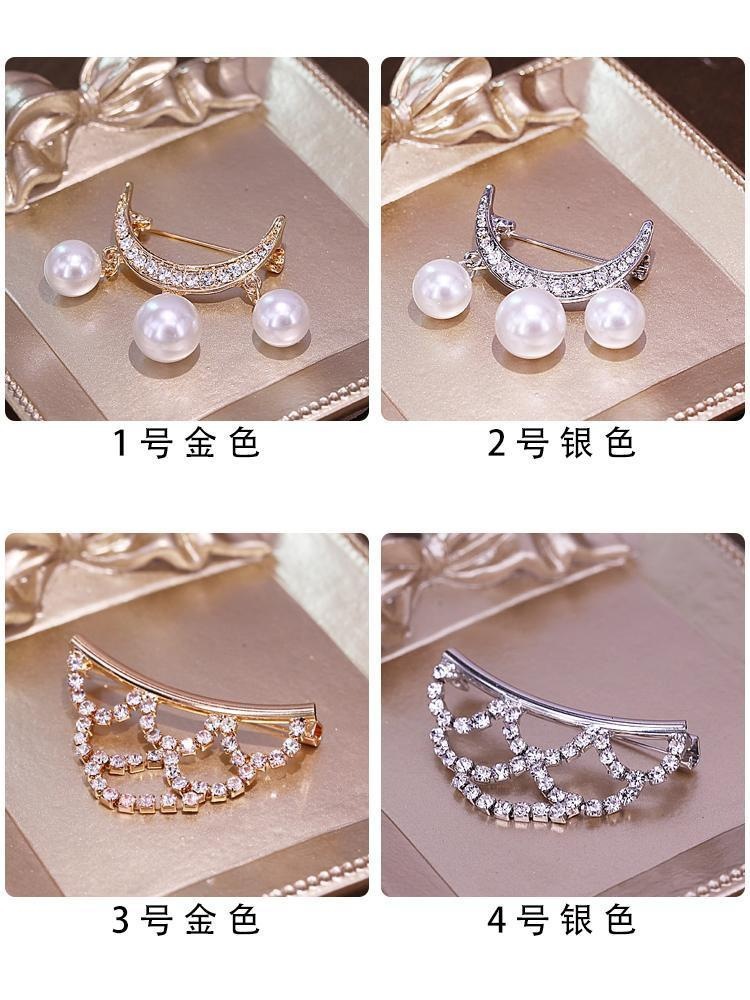 Ruan Hao Perla práctica broche anti-exposición broche europeo y americano anti-exposición hebilla estilo coreano pin ajustado a la cintura