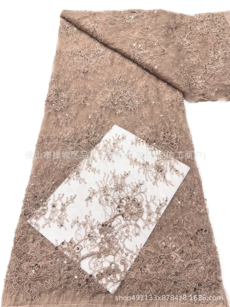 Fabricantes de posicionamiento de automóviles de posicionamiento de perlas de encaje de tela de moda de alta gama ropa de tela de cena comercio exterior transfronterizo