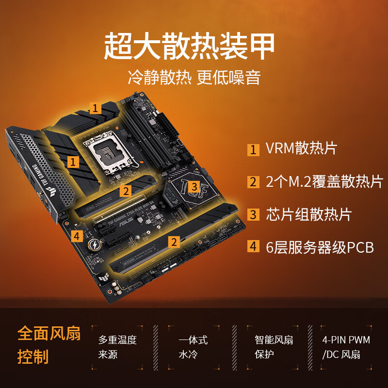 TUF GAMING Z790 -PLUS WIFI D4主板 支持DDR5 CPU 13900K/13700K