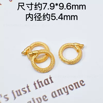 Ancient Gold Color-Preserving DIY Through-Hole: Zərgərlik ara hissələri - snake-clasp