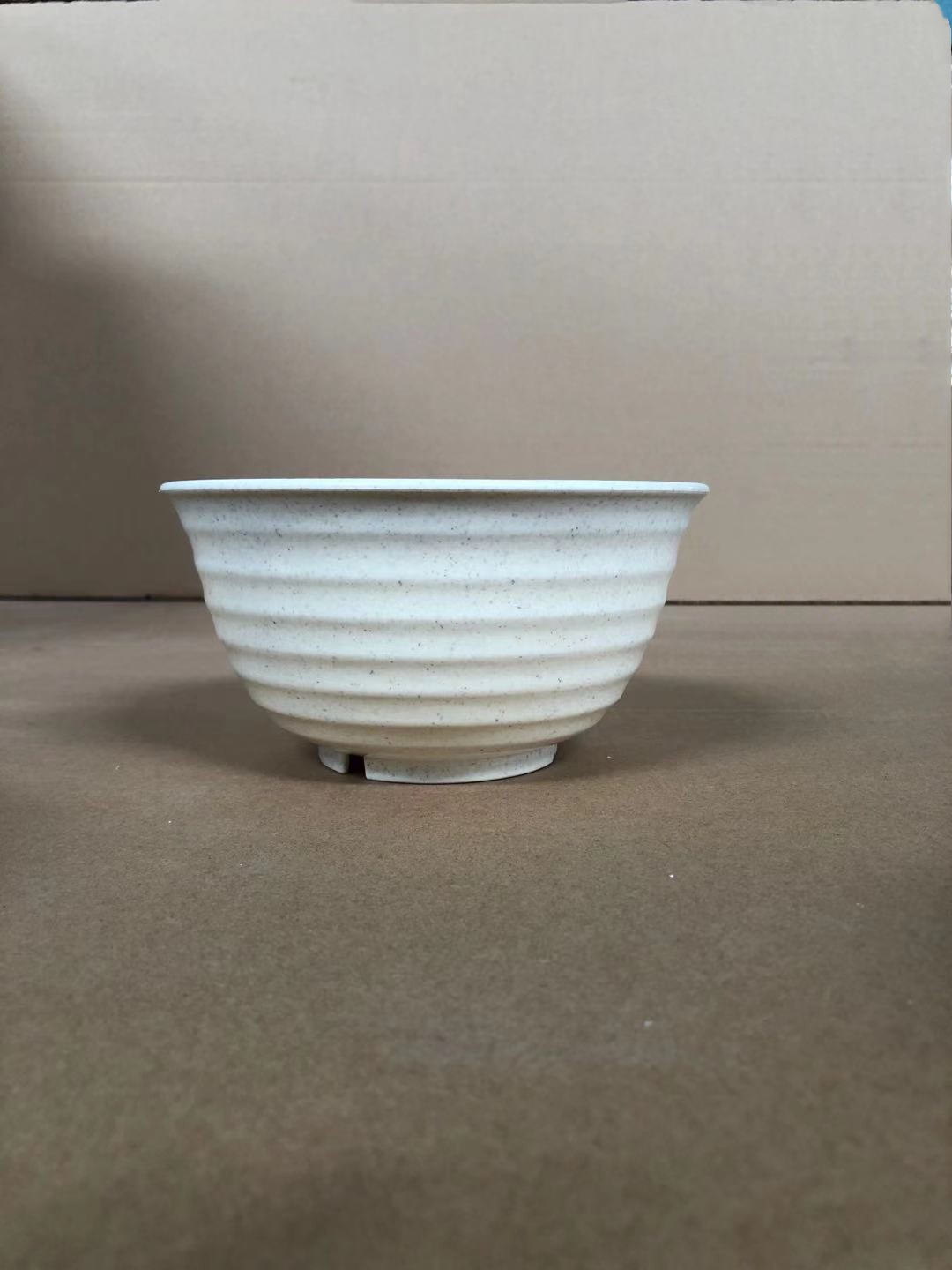 Tazón de sopa grande de paja de trigo Tazón de fideos instantáneos de estilo chino Tazón de plástico Comedor en casa Fabricante de vajilla resistente a la caída