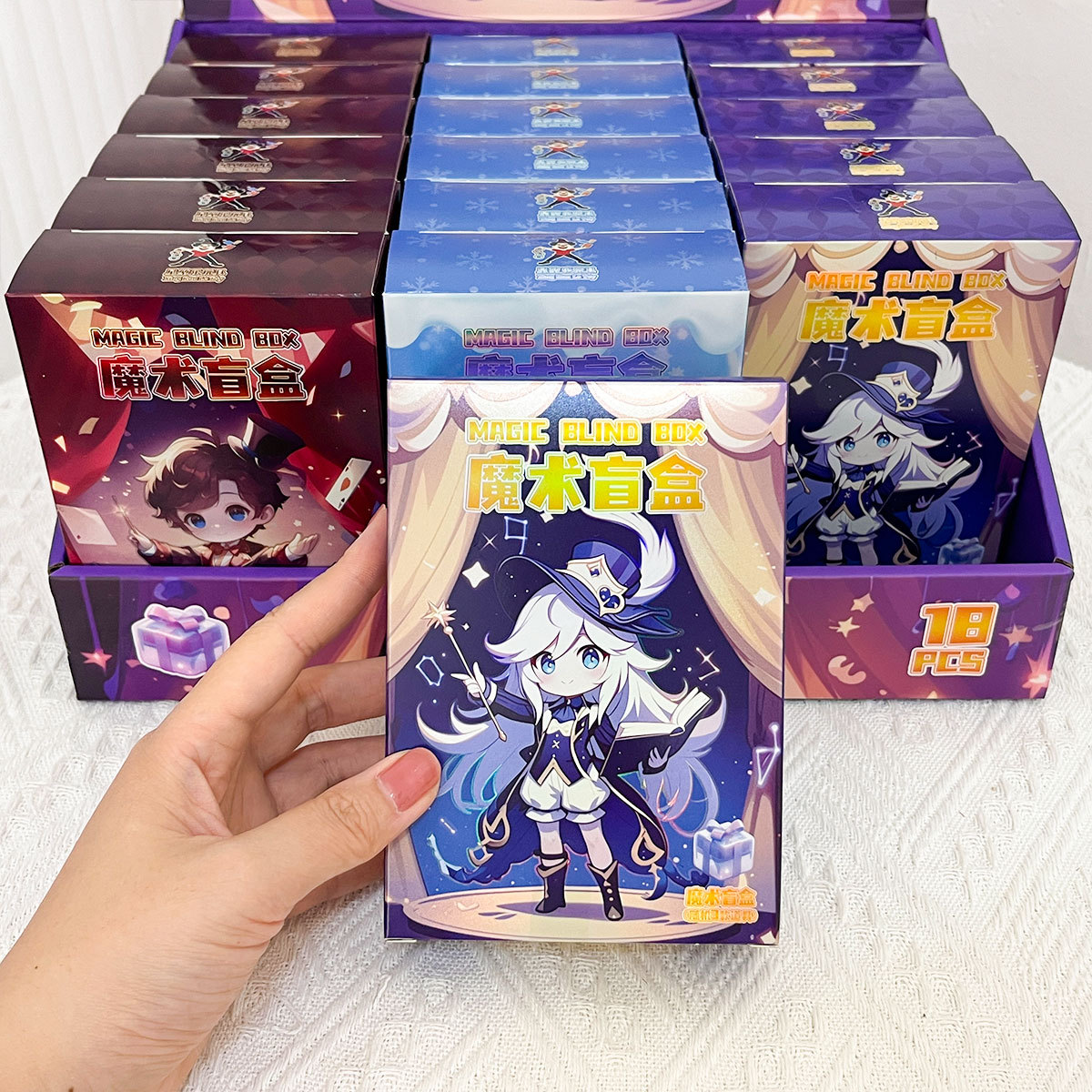 Juguetes mágicos para niños, caja ciega, caja de regalo, nueva agencia de regalos exótica transfronteriza, espectáculo de accesorios de naipes