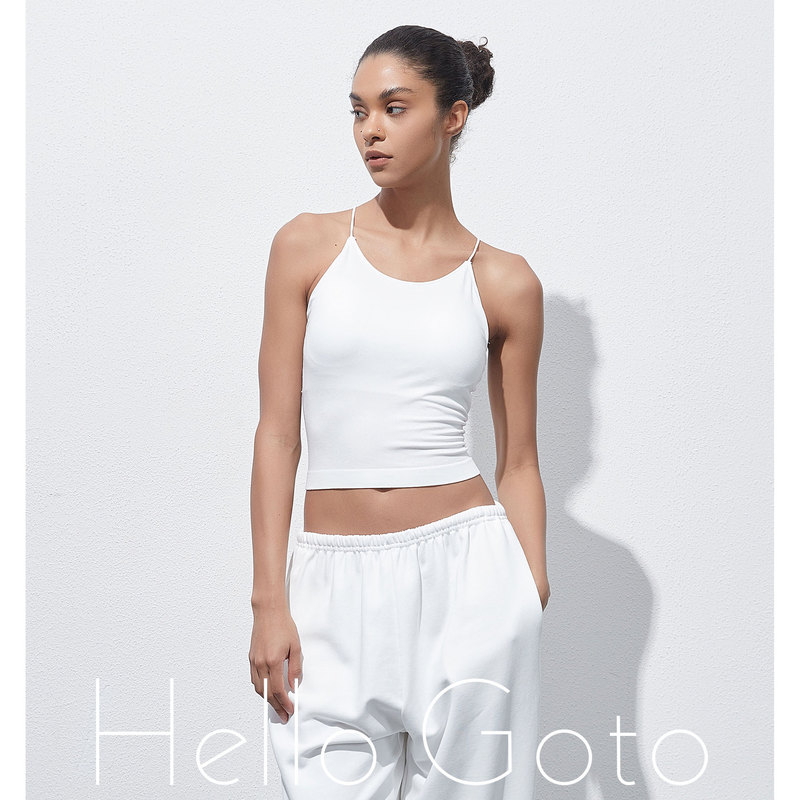 501 Modal (with Coaster) Summer Cool and Breathable Halter-Neck Thin Straps with Large Backless and Beautiful Back Sexy Sling