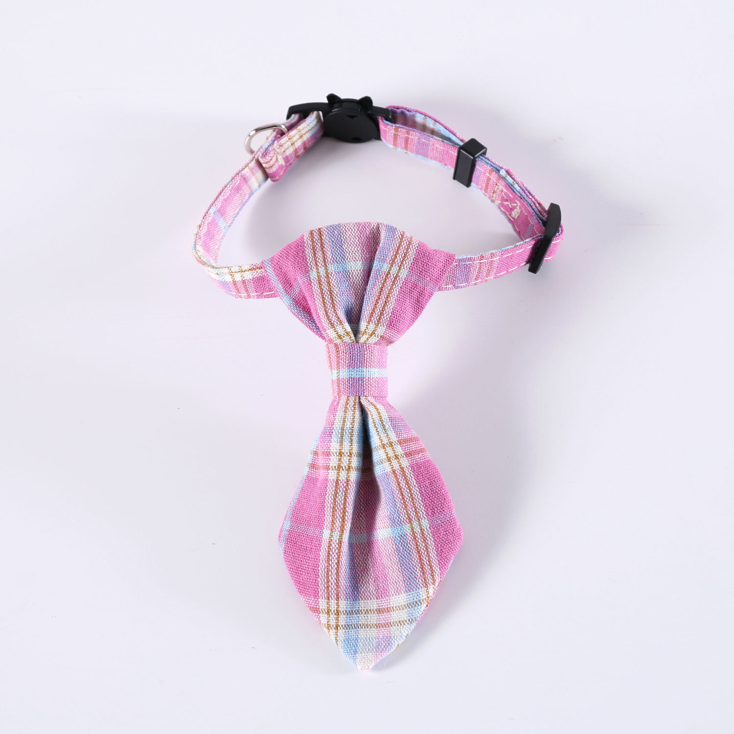 Pet británico corbata ajustable collar collar campana accesorios para perros