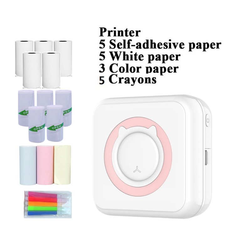 C15 impresora de etiquetas con Bluetooth portátil de mano térmica etiqueta engomada del inodoro impresión pequeña máquina de pregunta equivocada de bolsillo