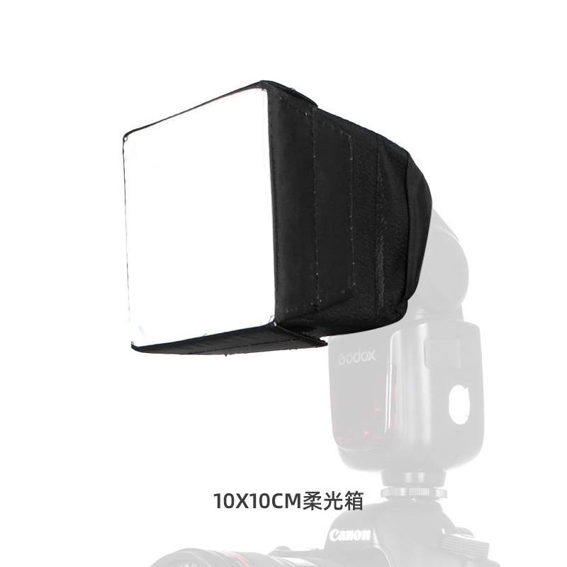 On-camera flash portable soft box [10*10cm]