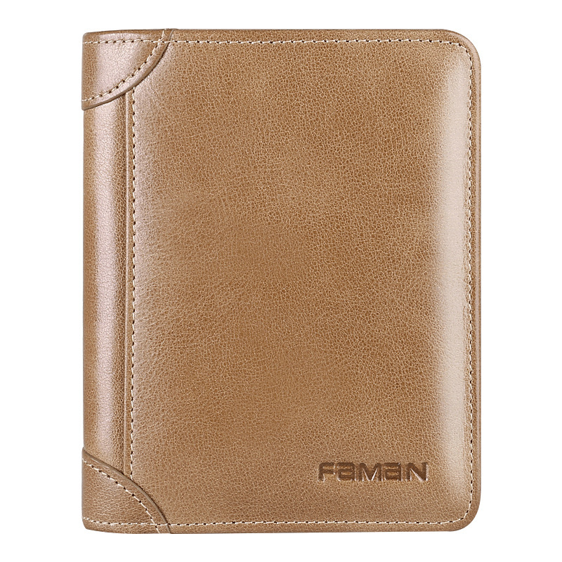 Fabricante billetera para hombre 2025 nueva billetera corta de cuero multifuncional billetera de marca de moda licencia de conducir hombre