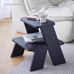 凳子中古床头客厅摆设家用梯凳简约卧室两用二合一床头柜脚凳