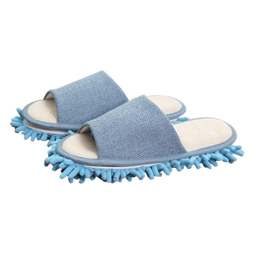 Lazy floor mop slippers kitchen floor cleaning mute wooden floor cleaning mop household rag shoe cover removable and washable