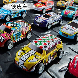 批发爆款合金车铁皮车儿童玩具仿真模型摆件散装回力车 小汽车
