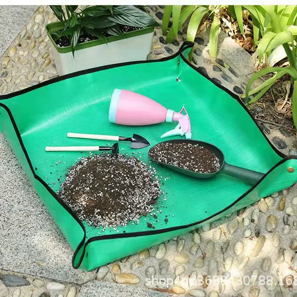 Высококачественный коврик для цветочного горшка Коврик для смены растений Садовый коврик Водонепроницаемый коврик Больше коврика для смены мяса и почвы Утолщенный садовый коврик