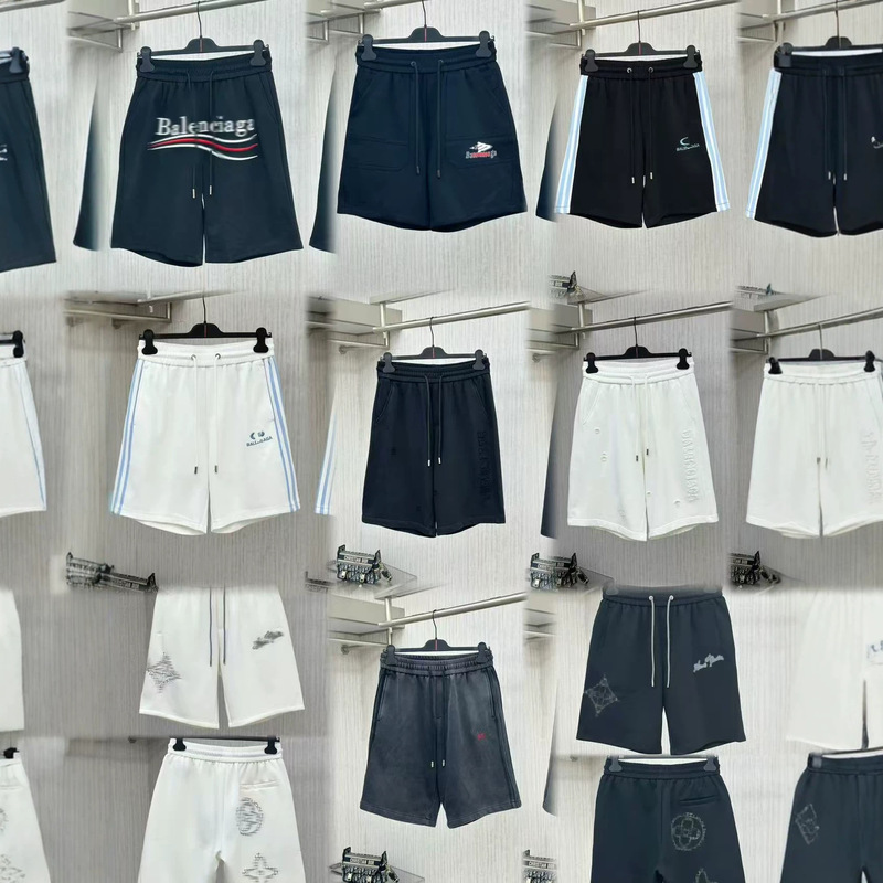 Authentic Version for Export to European and American Markets, Exclusively for Cross-Border Sales, High-Quality, Light Luxury, Minimalist, Casual, Loose Shorts Bl Collection Authentic Version for Export to European and American Markets, Exclusively for Cross-Border Sales, High-Quality, Light Luxury, Minimalist, Casual, Loose Shorts Bl Collection