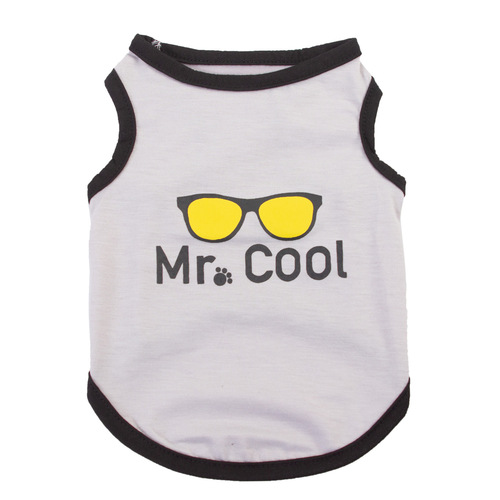 New pet clothing dog clothes cat clothes spring and summer thin vest glasses flash version YE249005