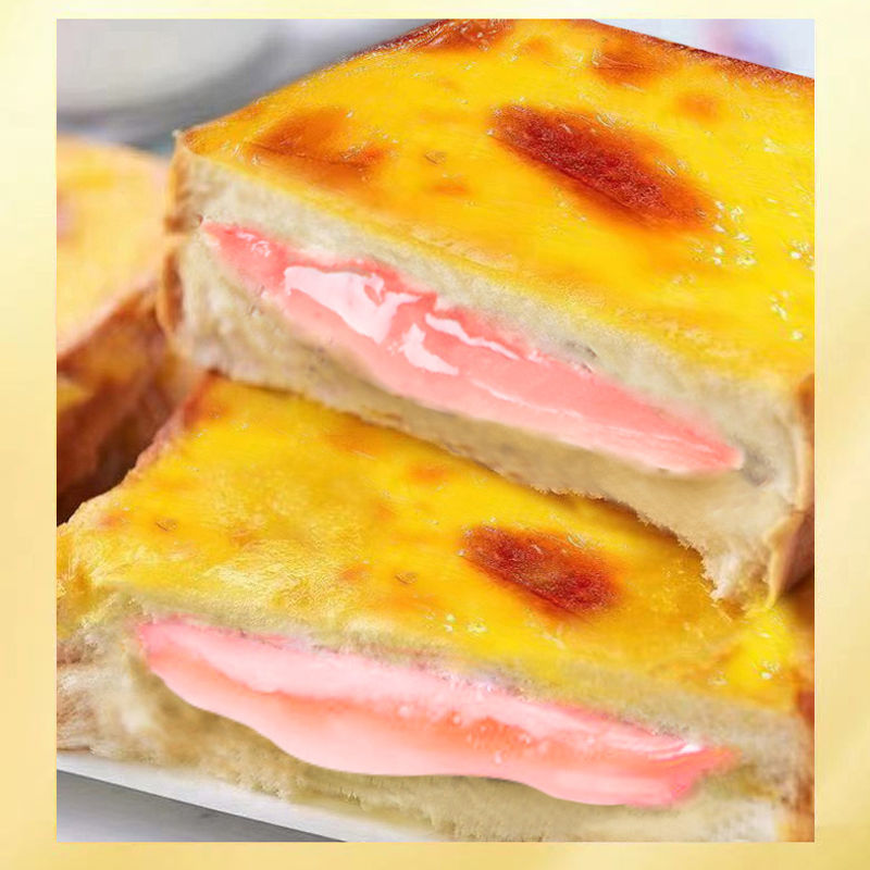 乳酪吐司白桃岩烧夹心面包早餐蛋糕宿舍手撕零食小吃休闲食品整箱