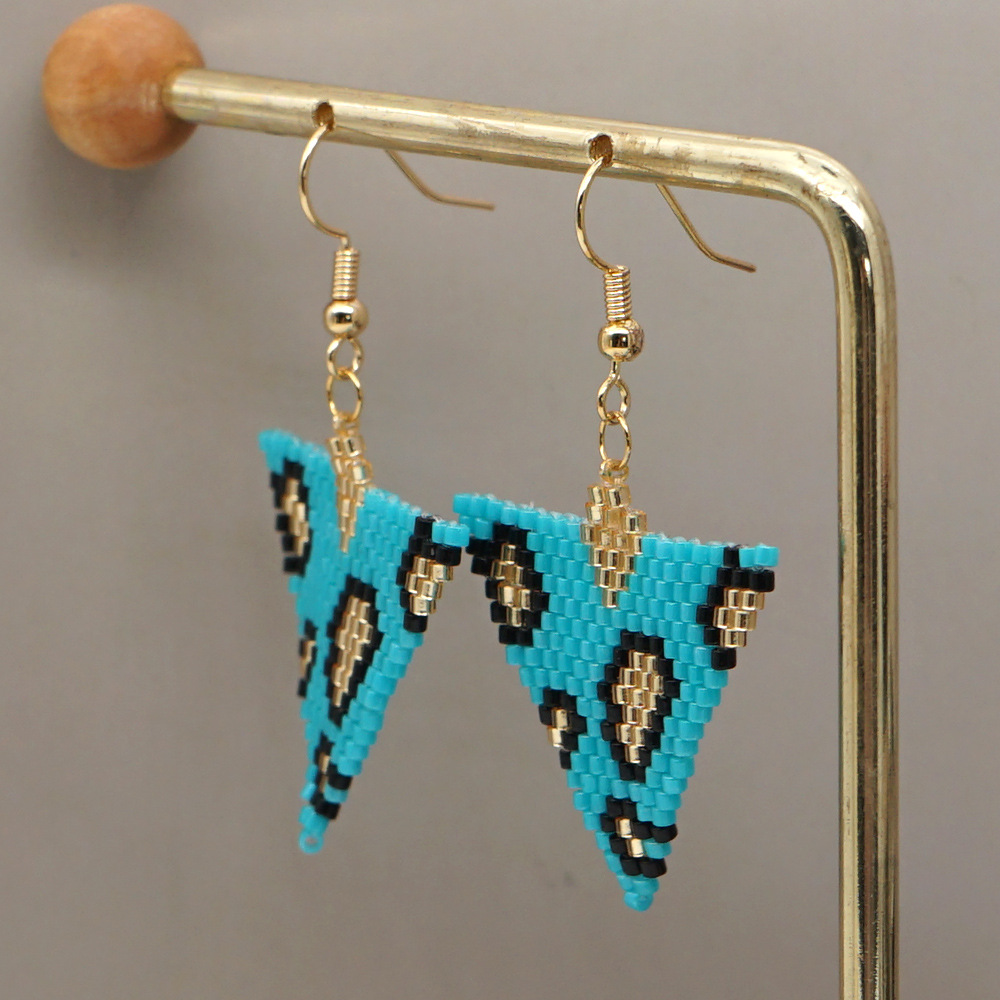 Aretes Tejidos Con Estampado De Leopardo display picture 6