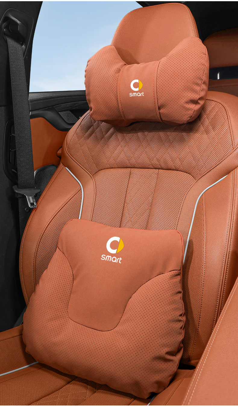 Suitable for Smart Car Headrest No. 1, No. 3, No. 5 Neck Pillow, Waist Back Cushion, Car Interior Decoration Supplies