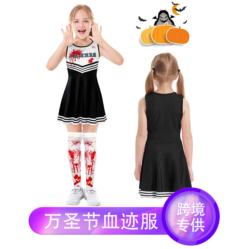 Cross-Border Costume Clothing with Exaggerated Blood Stains, Scary Cosplay Performance Outfits for the 2025 Halloween Holiday Party