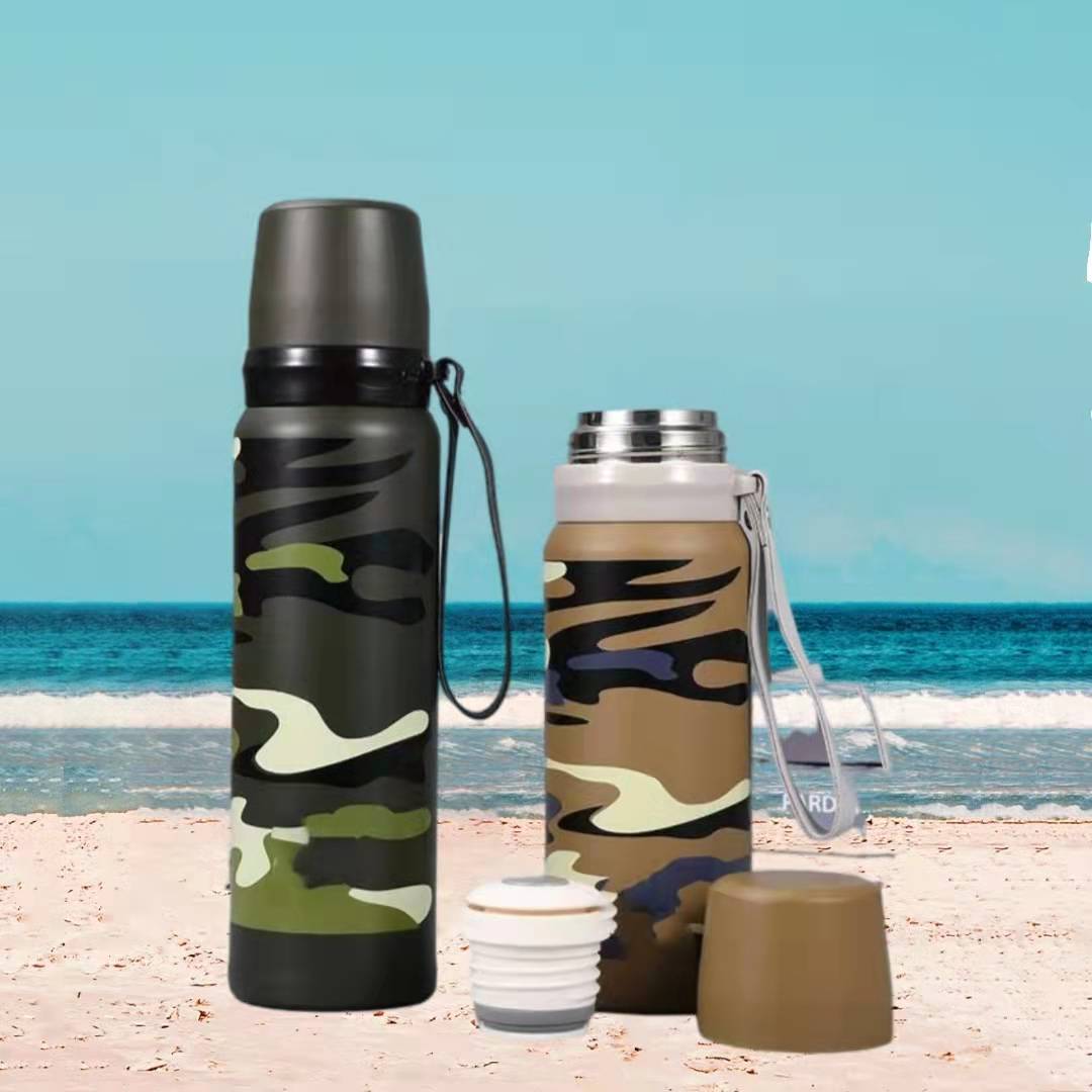 Bullet mug 304 Stainless steel vacuum teacup capacity outdoors motion Water cup advertisement gift glass