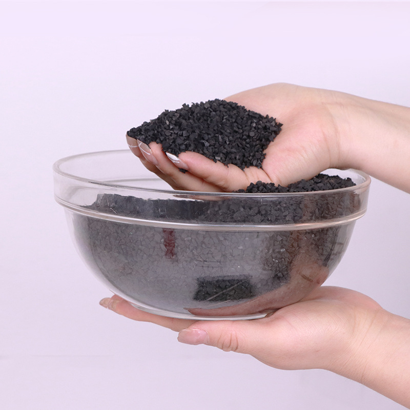 橡胶颗粒人造草黑颗粒 1-3充草橡胶环保颗粒足球场黑色胶粒