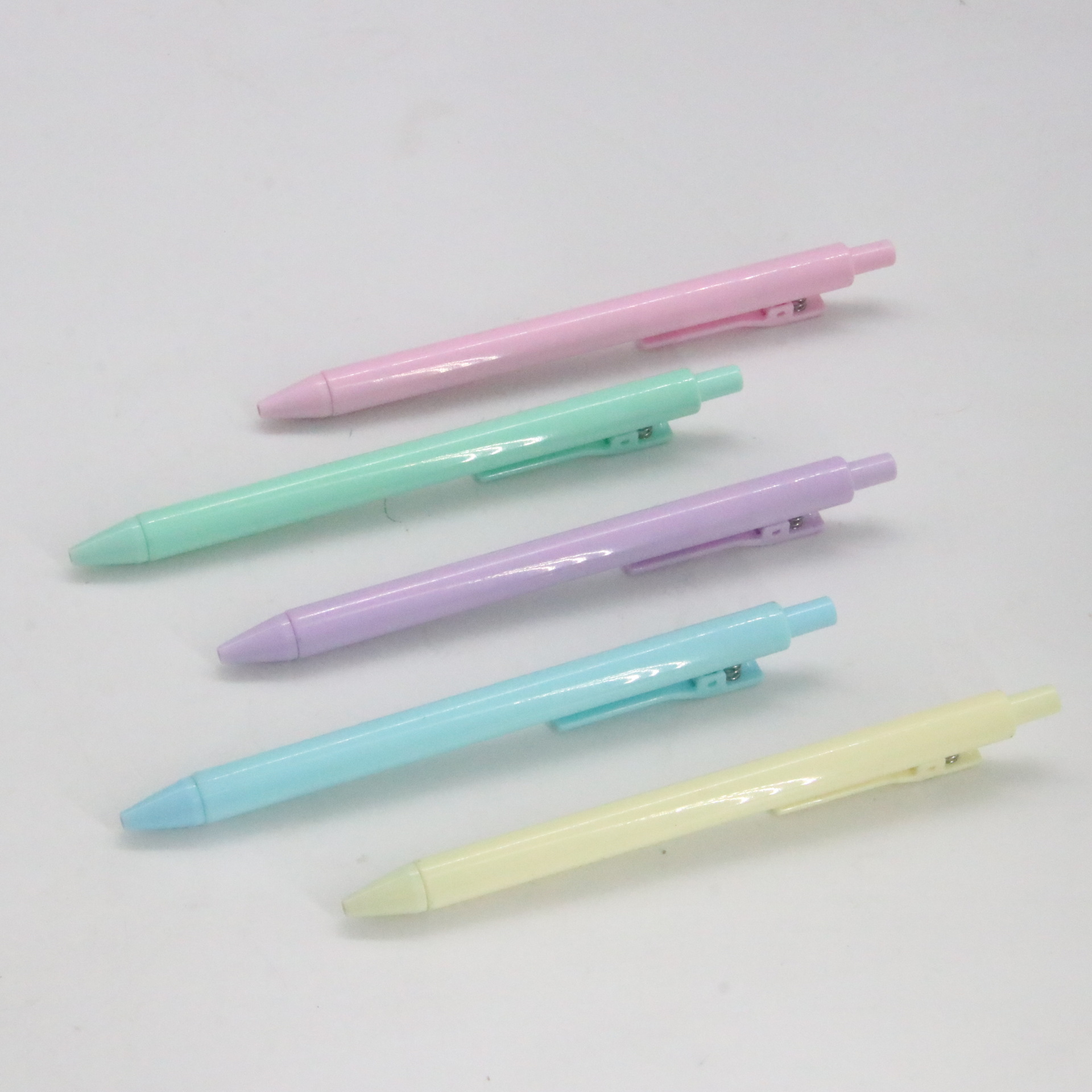 Macaron color bolígrafo neutral recarga imprimible Logotipo de prensa titular de la pluma