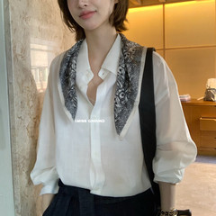 i miss100%天丝衬衫女2025秋季新款韩版宽松显瘦休闲长袖上衣女