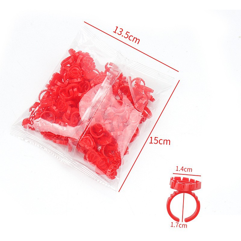 Tatuaje anillo taza de color una segunda bandeja de pegamento de floración injerto anillo de pegamento de pestañas taza de floración