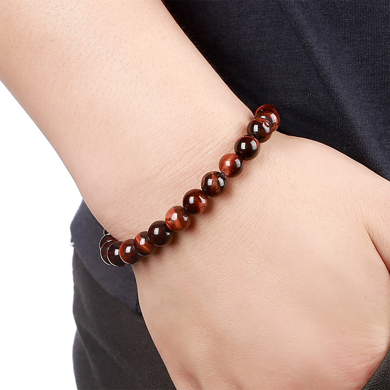 Fashion Round Natural Stone Beaded Bracelets display picture 13
