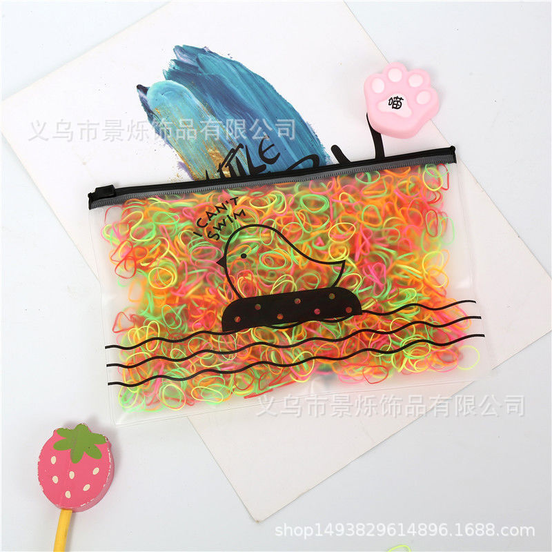 SKU-41-小号小鸡收纳袋装-婴儿款经典小圈荧光2500条