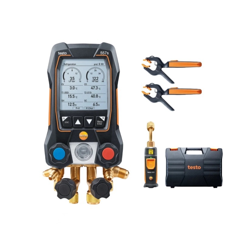 德图testo 557s智能型专业级数显冷媒表新型电子歧管仪
