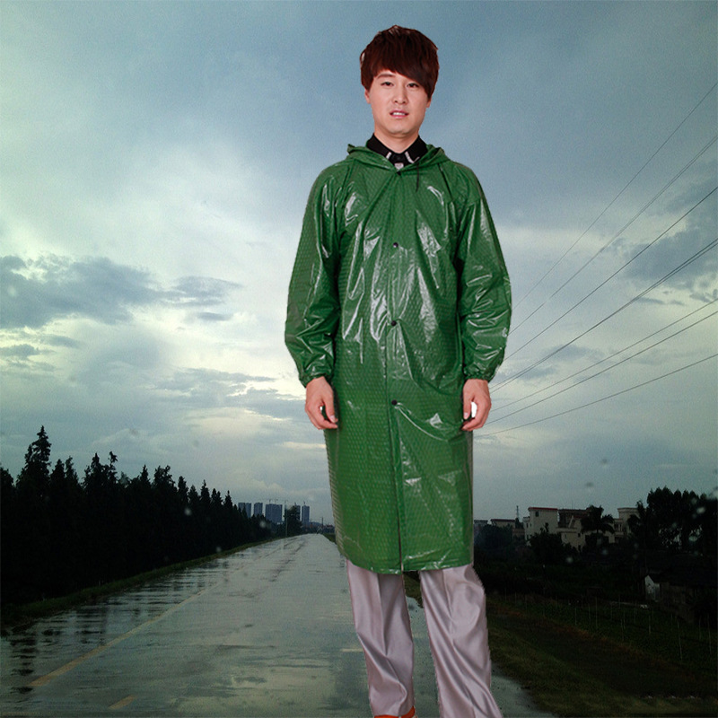 Pvc Oxford One-Piece Non-Disposable Raincoat for Labor Protection, Waterproof Outdoor Rainwear for Working on Construction Sites, Storm-Proof