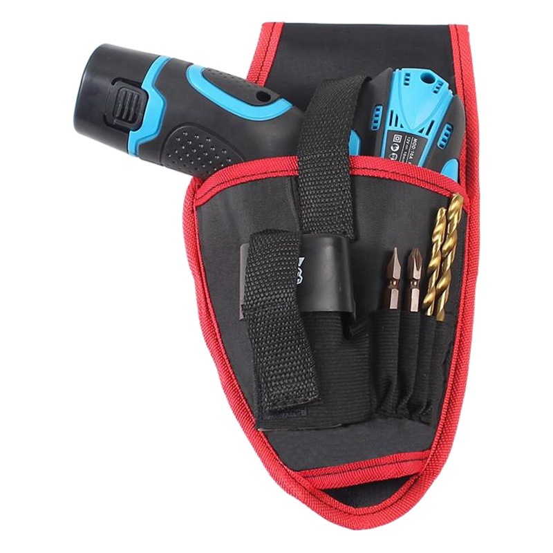 12V litio eléctrico taladro cintura bolsa recargable taladro eléctrico recargable taladro colgante bolsa electricista kit portátil herramienta bolsa S1 Taladro