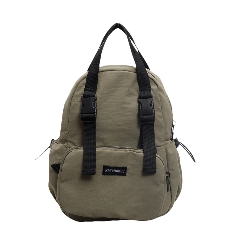 Bolsa de pecho de mujer, doble hombro, multifuncional, grande, ligera, desmontable, simple, ocio, viaje, escuela, mochila portátil.