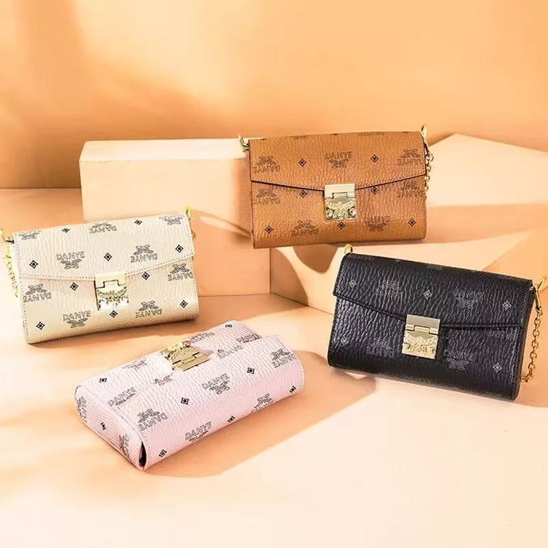 MC ファッション本革レディースバッグチェーンバッグハイエンドシングルショルダークロスボディバッグレディーススタイルクラッチバッグ小さな正方形バッグプリントレディース|undefined