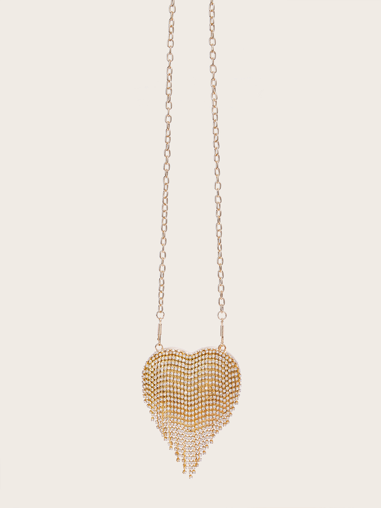 Mini Abendtasche Mit Herz-kette Für Damen_voghion.com