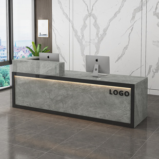 Painted marble bar counter corner table front desk company store small simple cashier Dali cashier reception